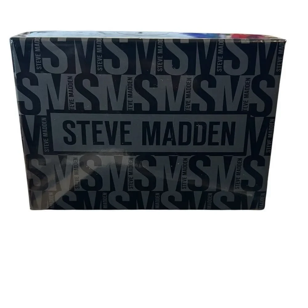 Steve Madden Reservable Interchangeable Black Cognac Belt